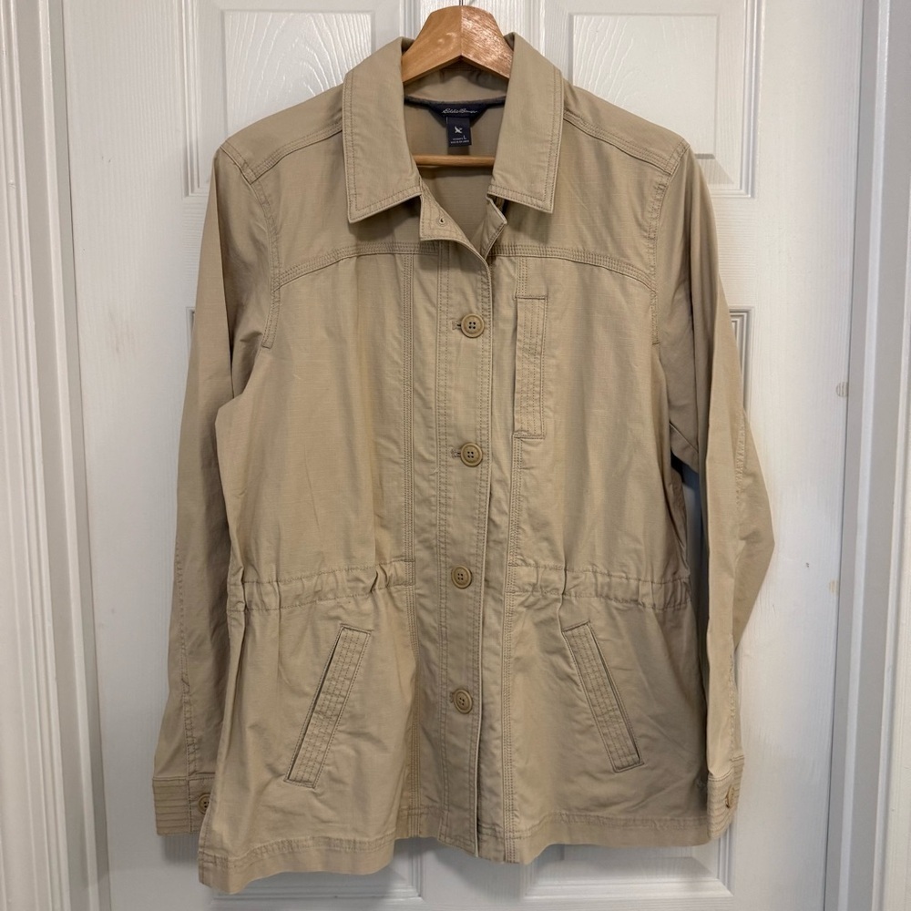 Like New Vintage Eddie Bauer Khaki Utility Jacket